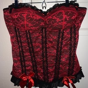 Sexy plus sized corset